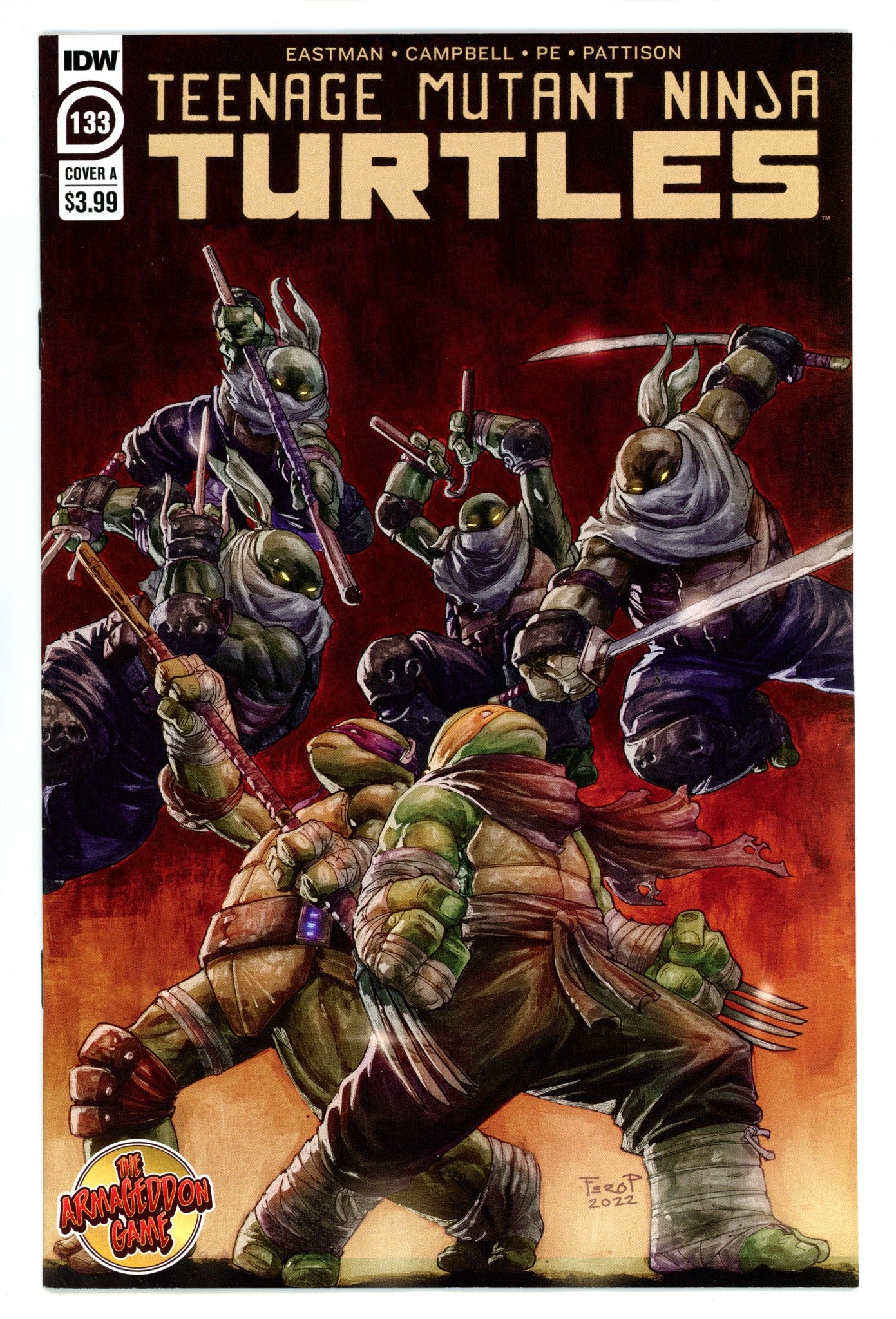Teenage Mutant Ninja Turtles Vol 5 133 High Grade (2022) 