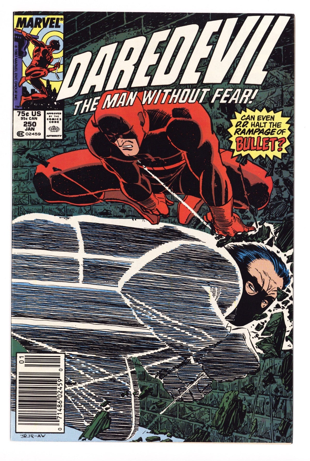 Daredevil Vol 1 250  Mid Grade   (1988)   Newsstand