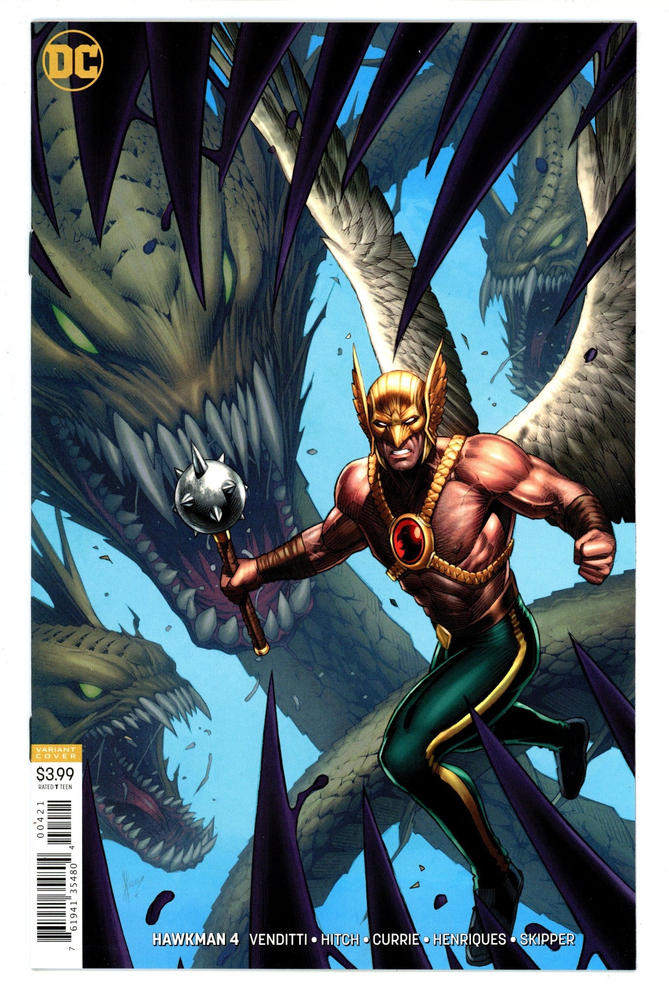 Hawkman Vol 5 4 High Grade (2018) Keown Variant 