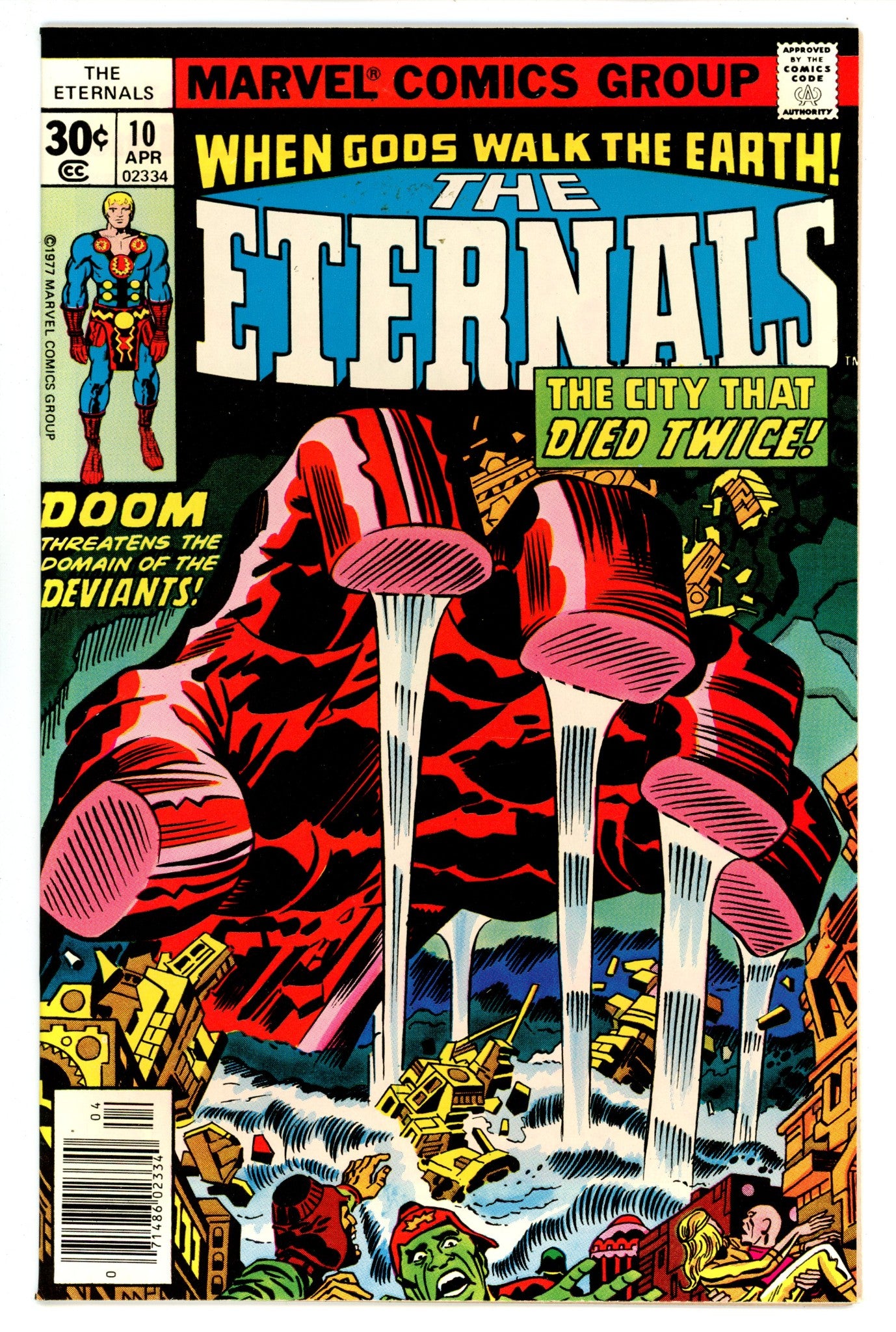 The Eternals Vol 1 10  VF (8.0)  (1977)   