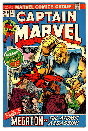 Captain Marvel Vol 1 22 FN (6.0) (1972) 