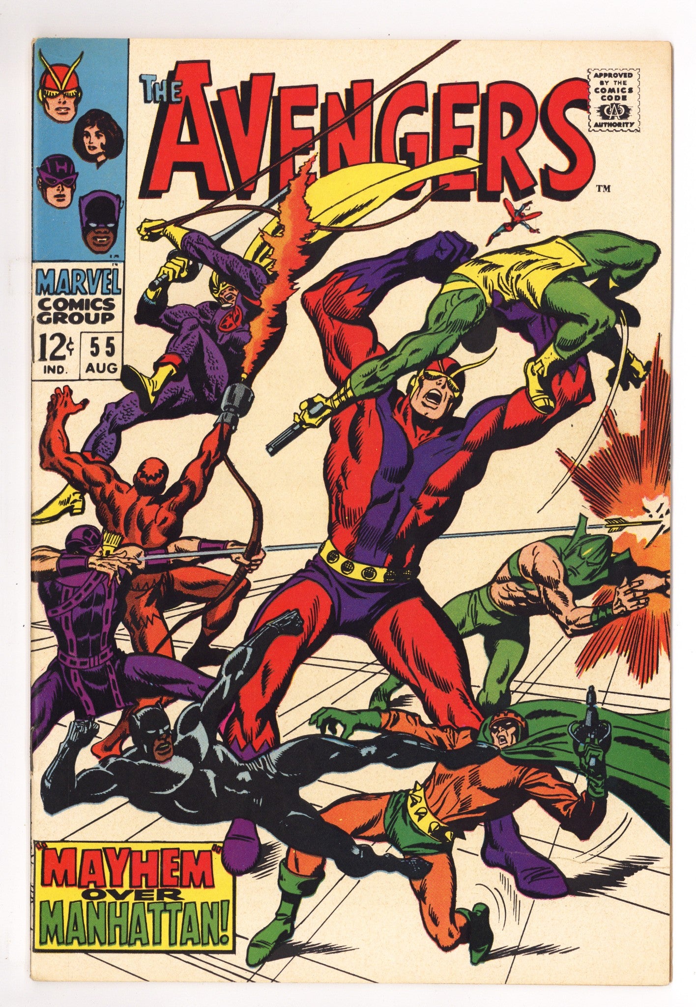 The Avengers Vol 1 55 FN/VF (7.0) (1968) 