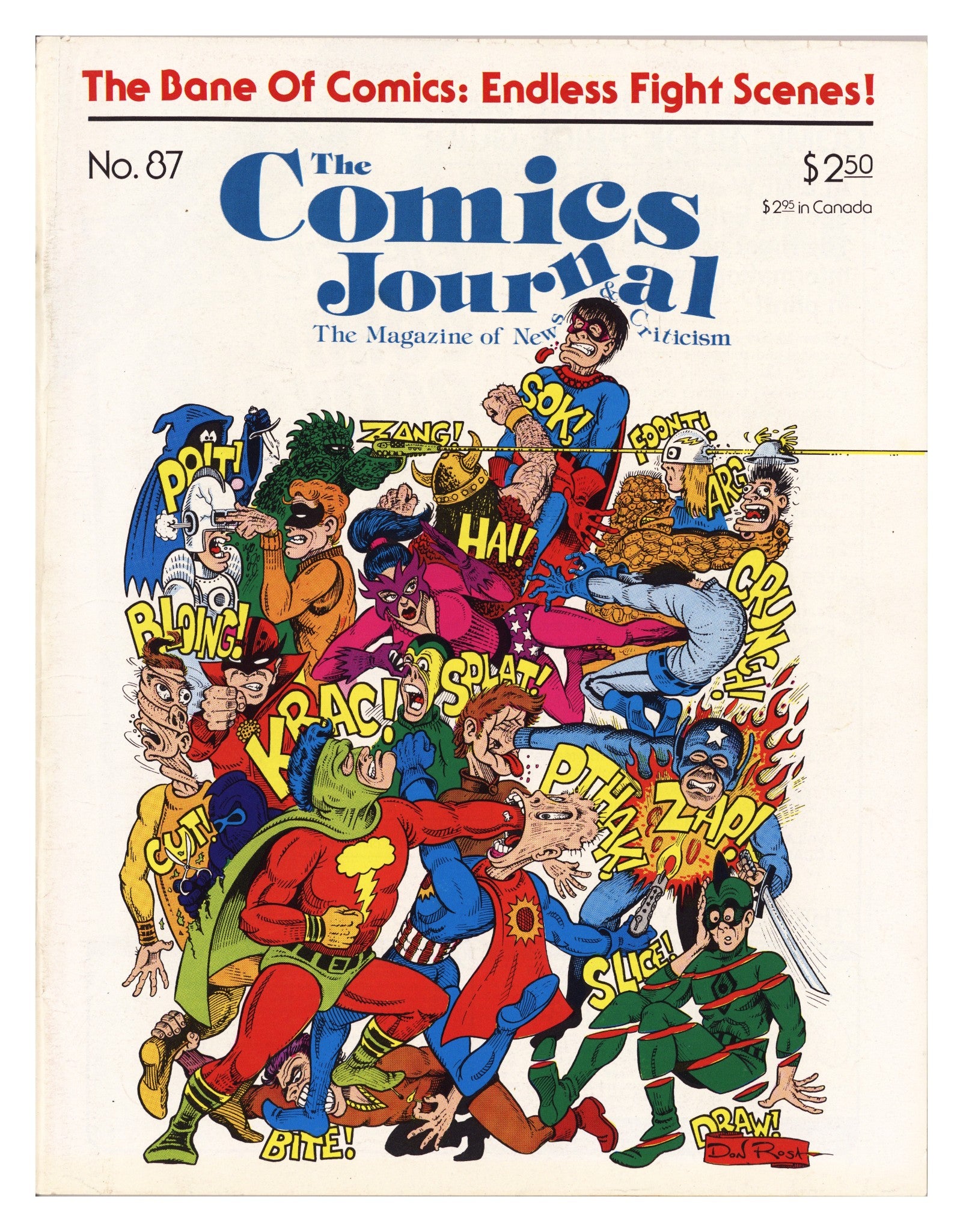 The Comics Journal 87 Low Grade (1983) 