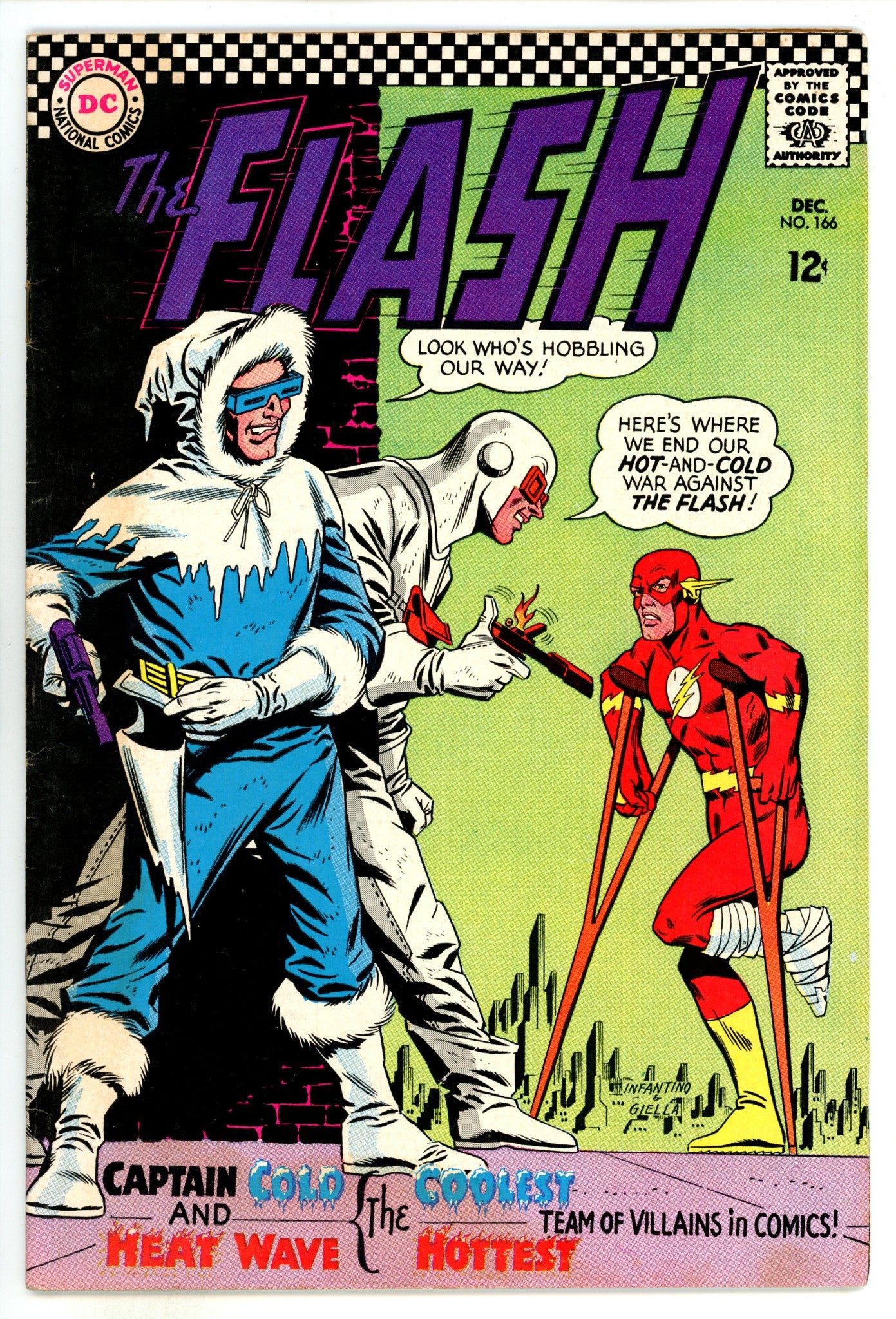 The Flash Vol 1 166 VG+ (4.5) (1966) 