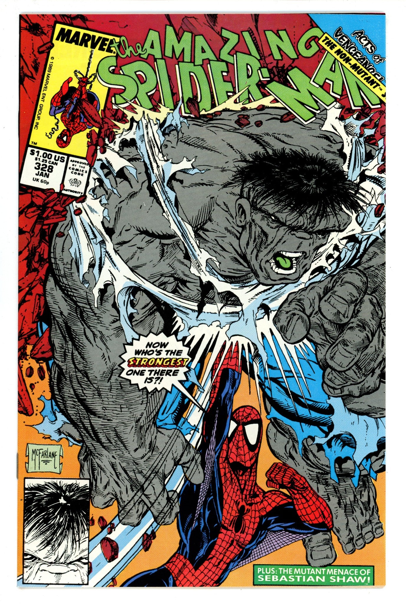 The Amazing Spider-Man Vol 1 328 NM- (9.2) (1990) 