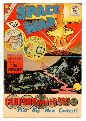 Space War 10 VG (4.0) Interior Cover Tape (1961) 