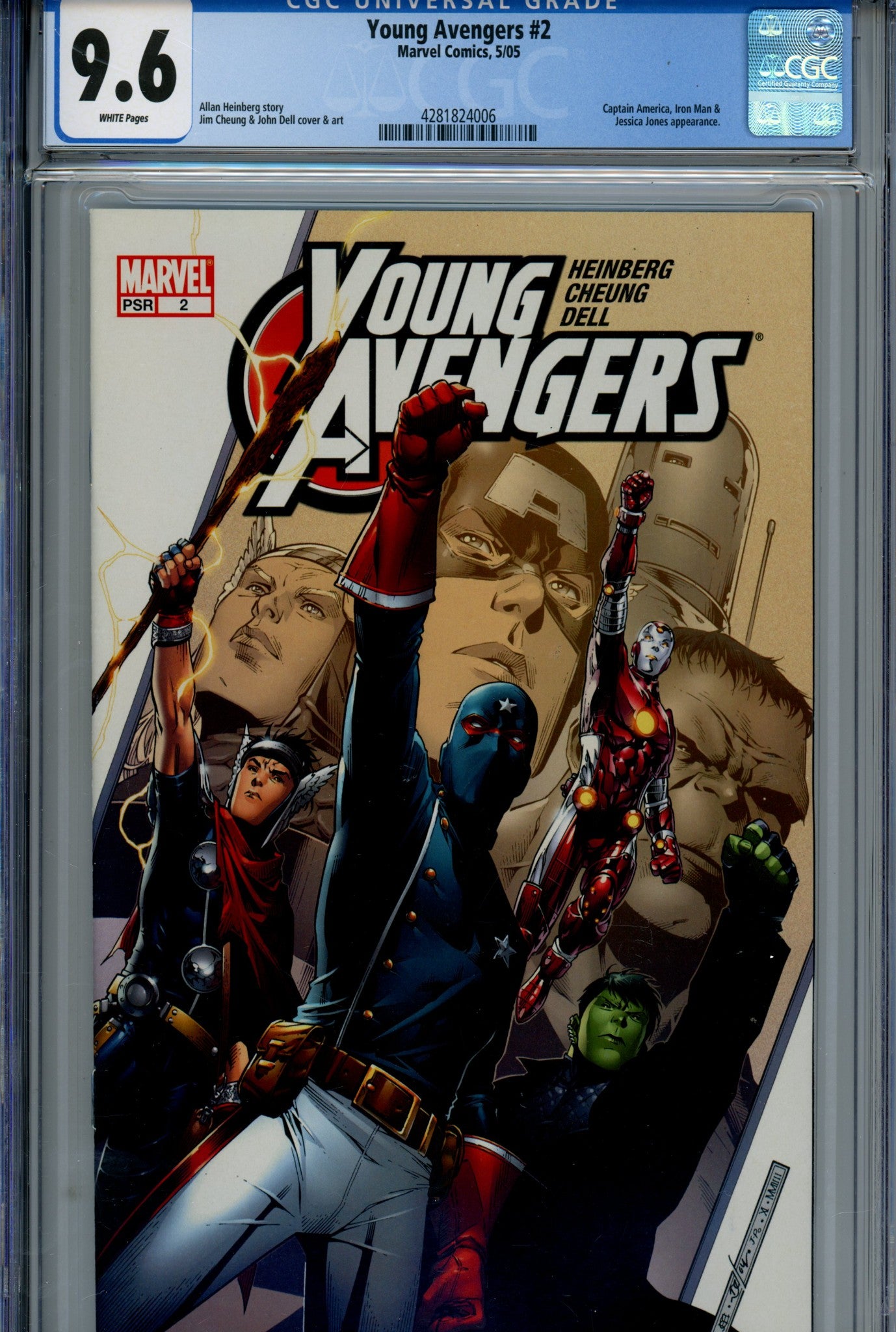Young Avengers Vol 1 2 CGC 9.6 (2005)