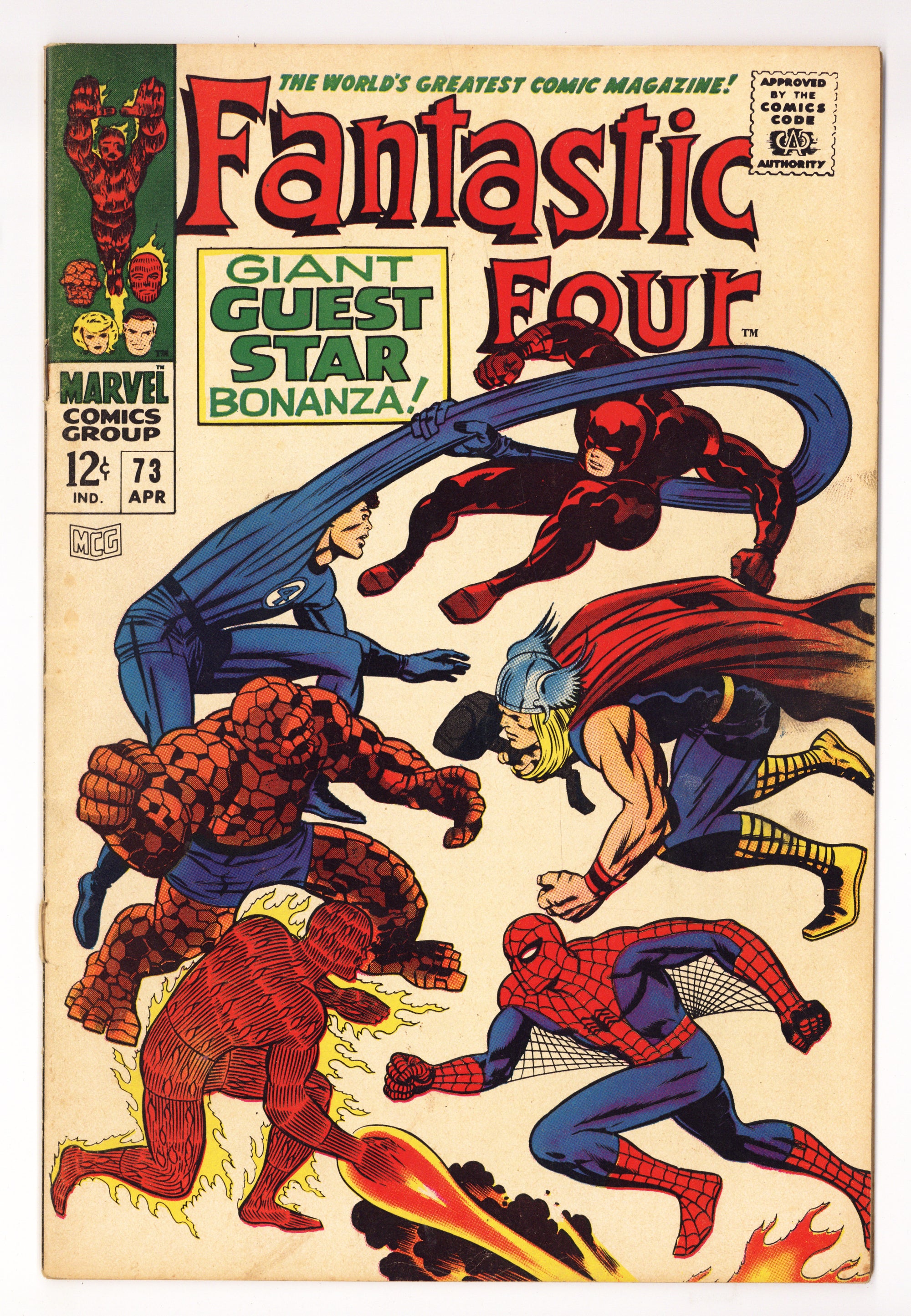 Fantastic Four Vol 1 73  VG- (3.5)   (1968)        