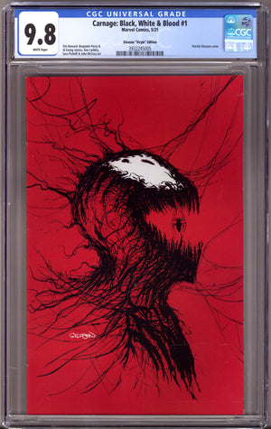Carnage: Black, White & Blood   1 CGC 9.8 (NM/M)   (2021) Gleason Virgin   Exclusive Variant
