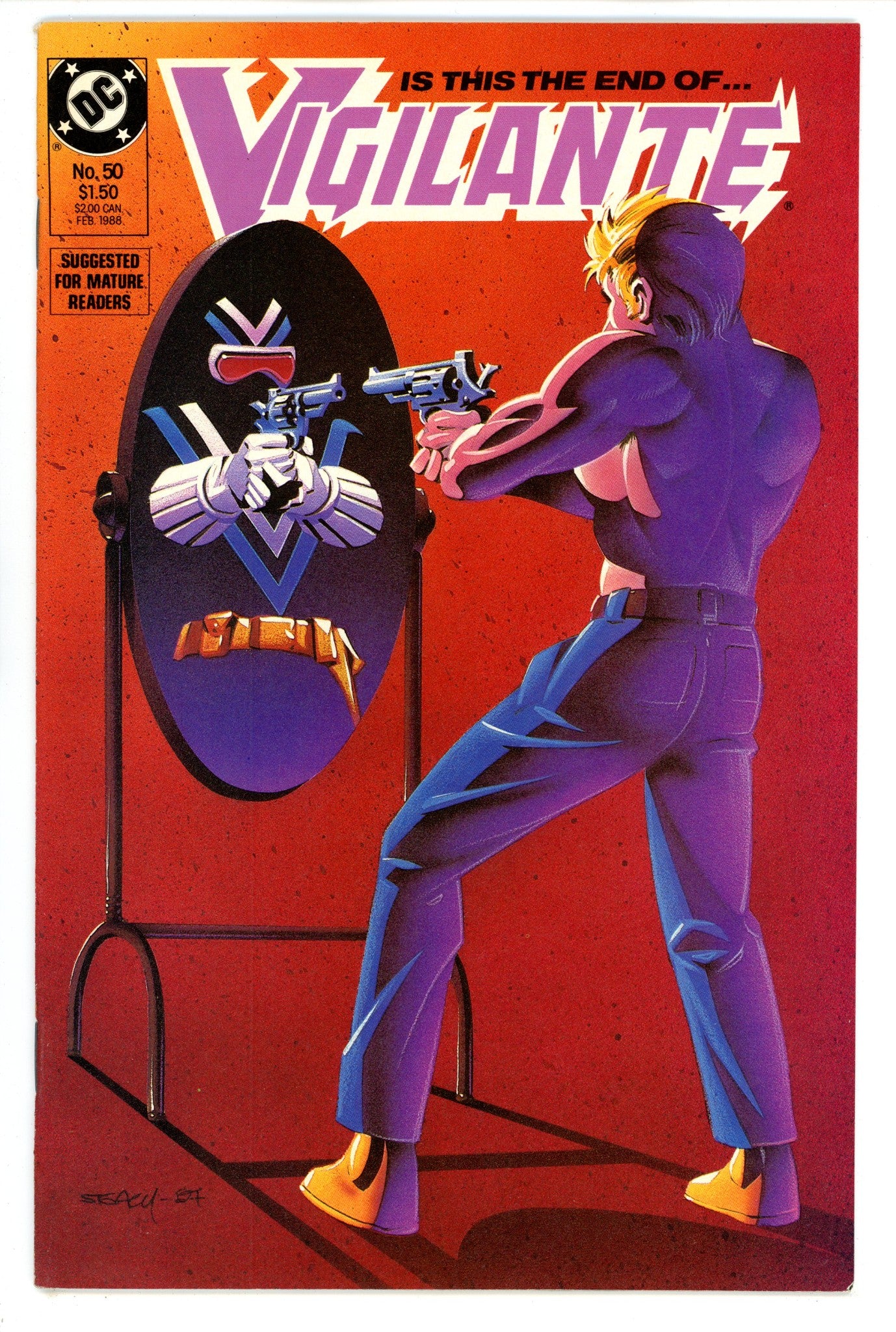 The Vigilante Vol 1 50 VF- (7.5) (1988) 