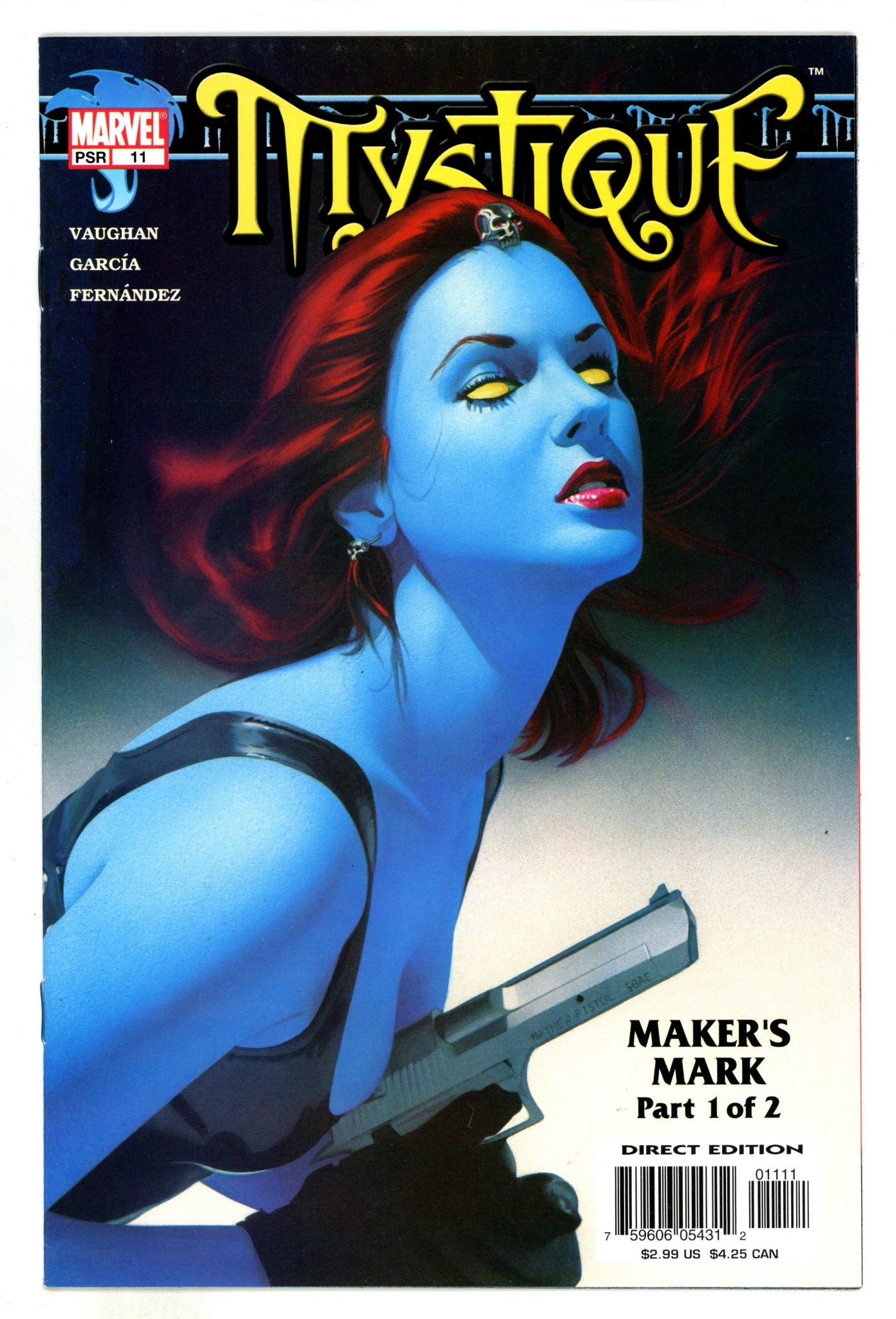 Mystique Vol 1 11 Mid Grade (2004) 