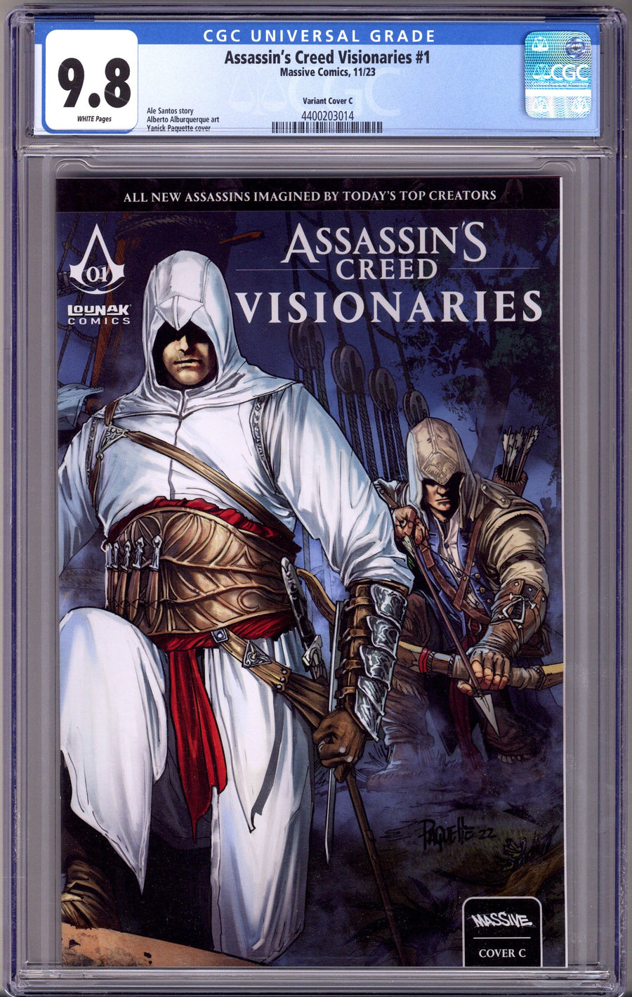 Assassin's Creed Visionaries 1 CGC 9.8 (NM/M) (2023) Paquette Variant