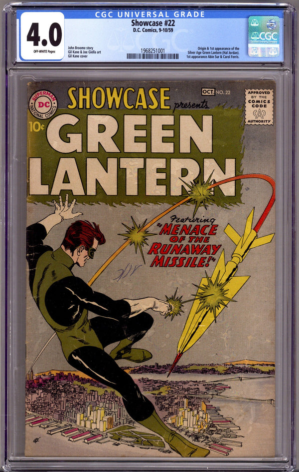 Showcase 22 CGC 4.0 (VG) (1959)