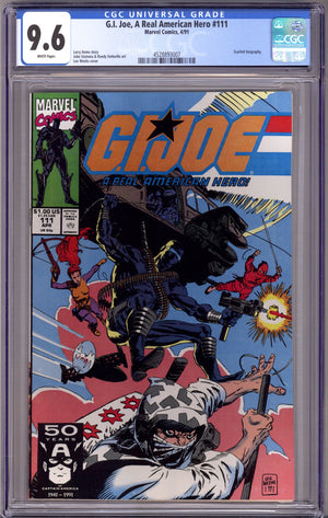 G.I. Joe, A Real American Hero 111 CGC 9.6 (NM+) (1991)