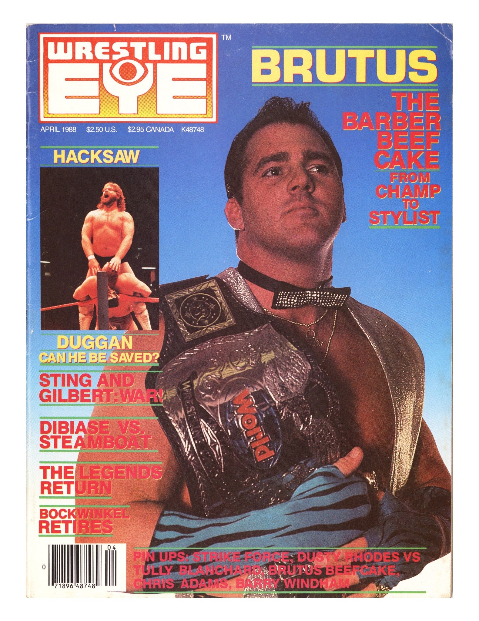 Wrestling Eye Magazine April Low Grade (1988) 