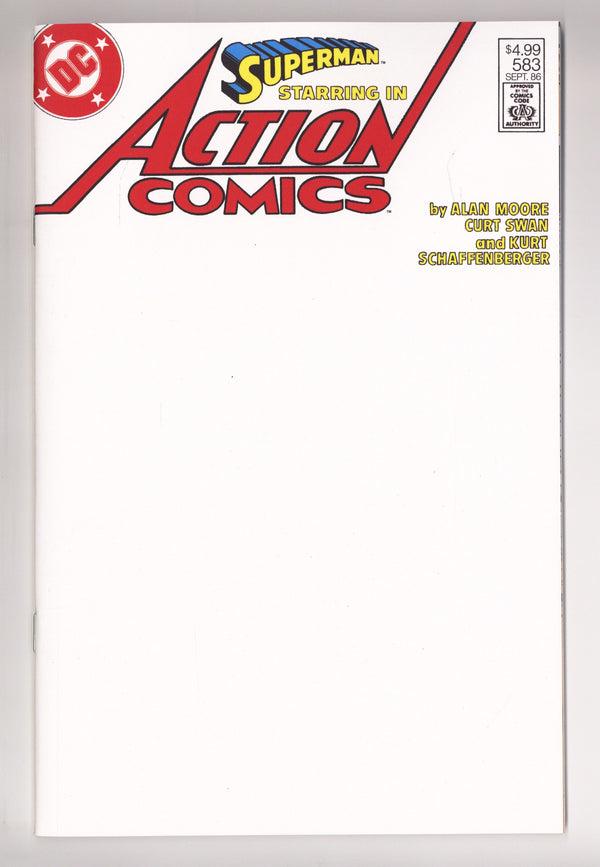 Action Comics Vol 3 583 Facsimile Blank Variant (2026)