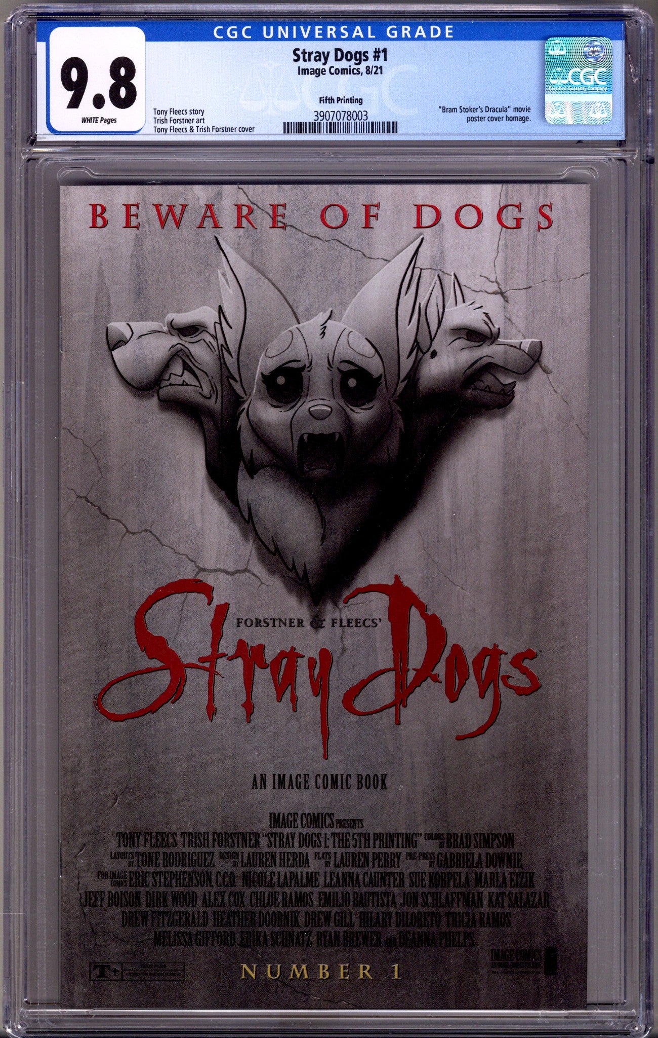 Stray Dogs 1 CGC 9.8 (NM/M) (2021) 5th Print 