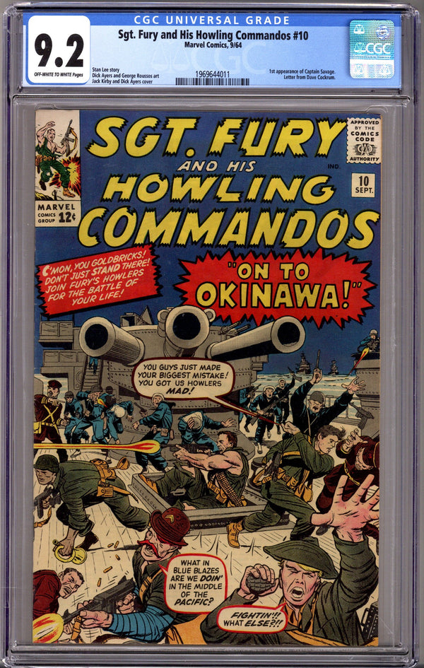 Sgt. Fury 10 CGC 9.2 (NM-) (1964)