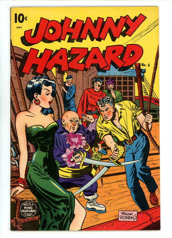 Johnny Hazard 6 VF+ (8.5) (1948)