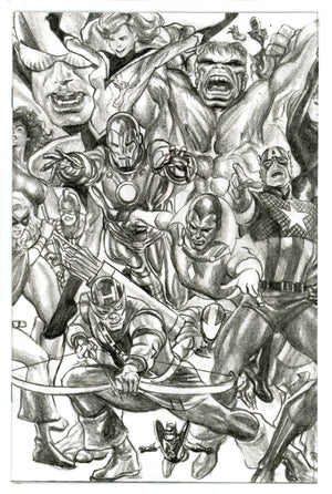 Avengers Vol 9 4 Ross Connecting Sketch Incentive Variant NM- (2023)