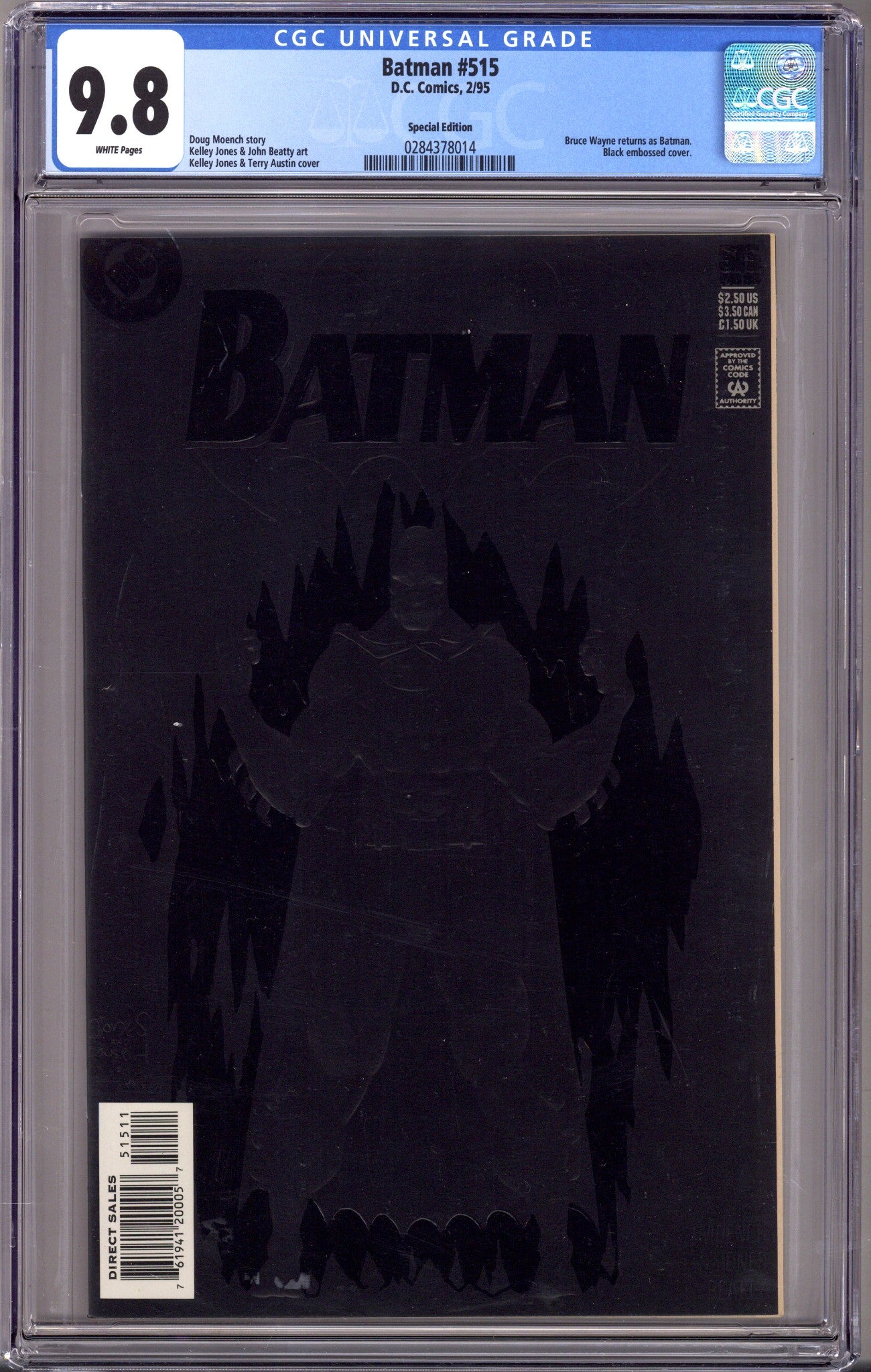Batman Vol 1 515 CGC 9.8 (NM/M) Special Edition (1995) 