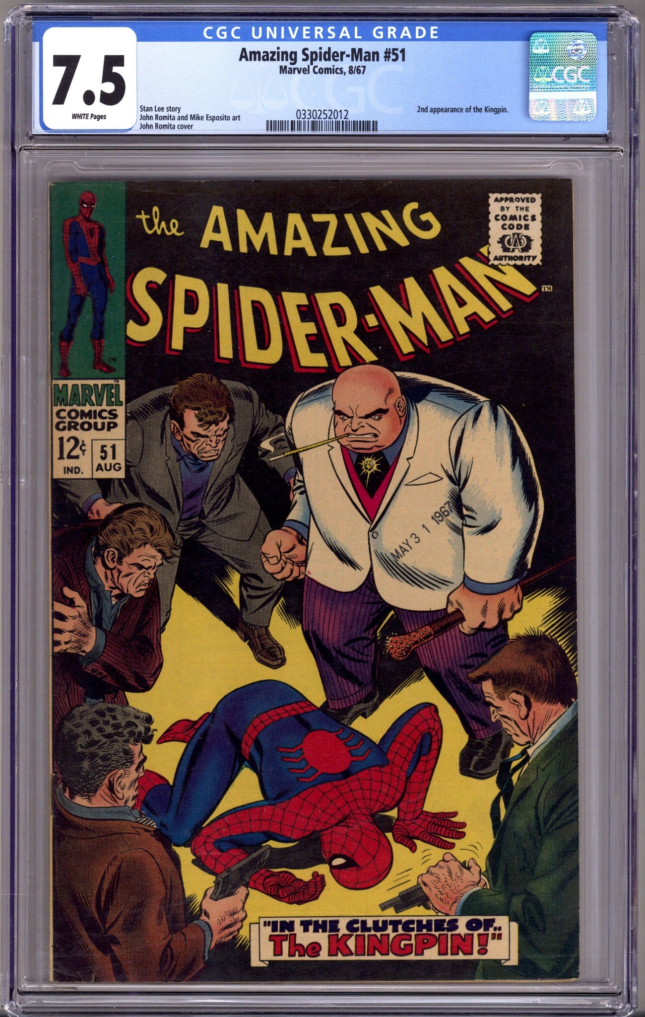 The Amazing Spider-Man Vol 1 51 CGC 7.5 (VF-) (1967) 