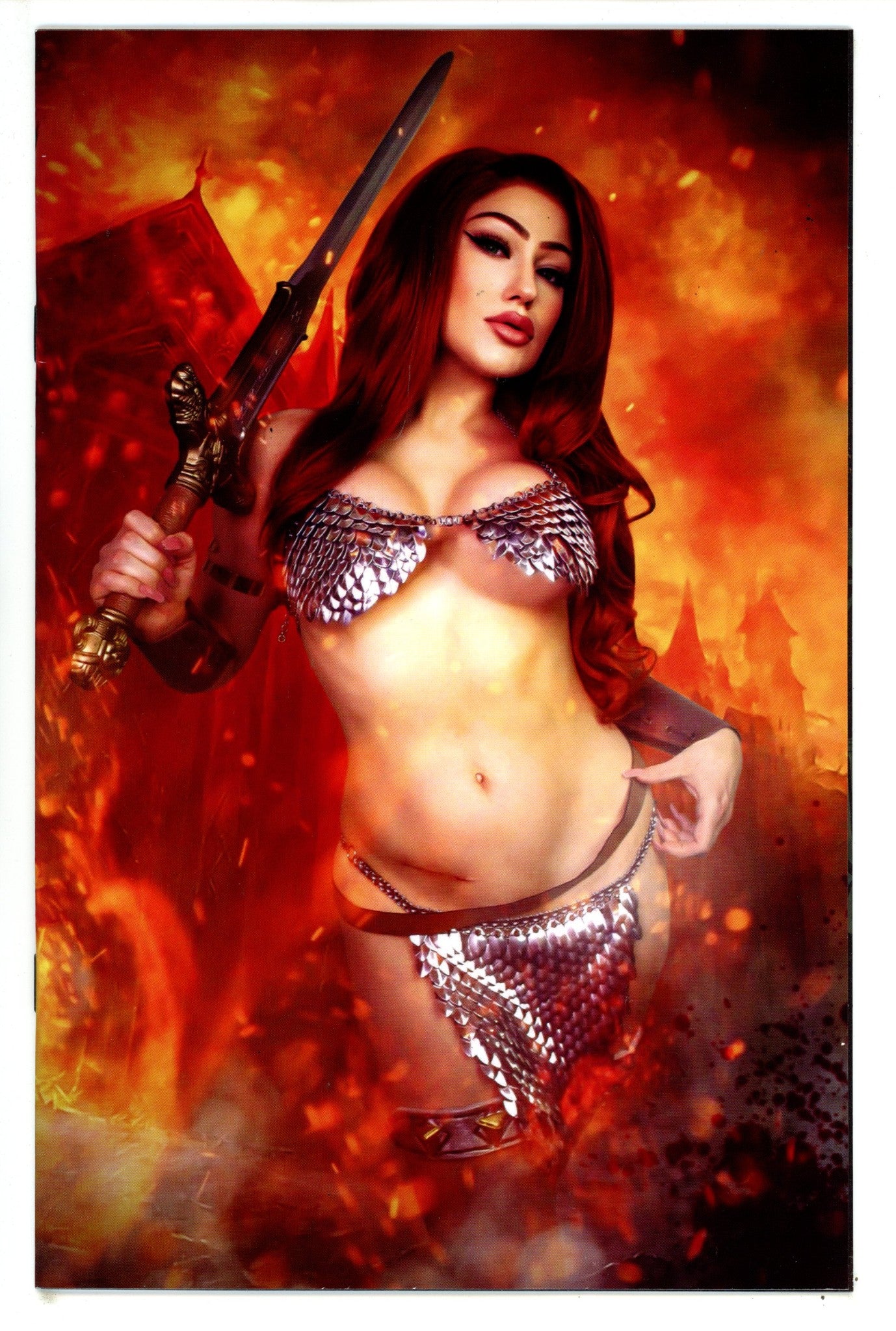 Savage Red Sonja 1 VF/NM (9.0) (2023) Virgin Photo Incentive Variant 