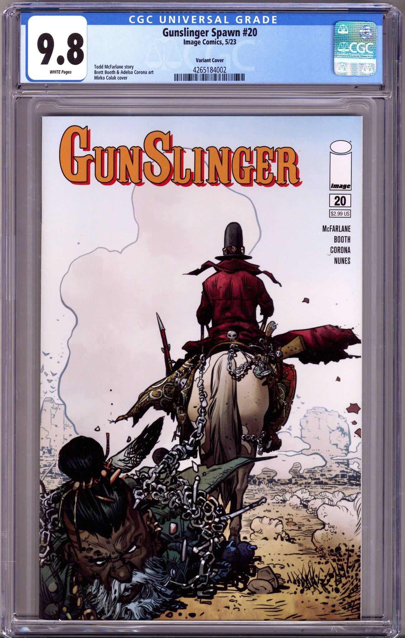 Gunslinger Spawn 20 CGC 9.8 (NM/M) (2023) Colak Variant