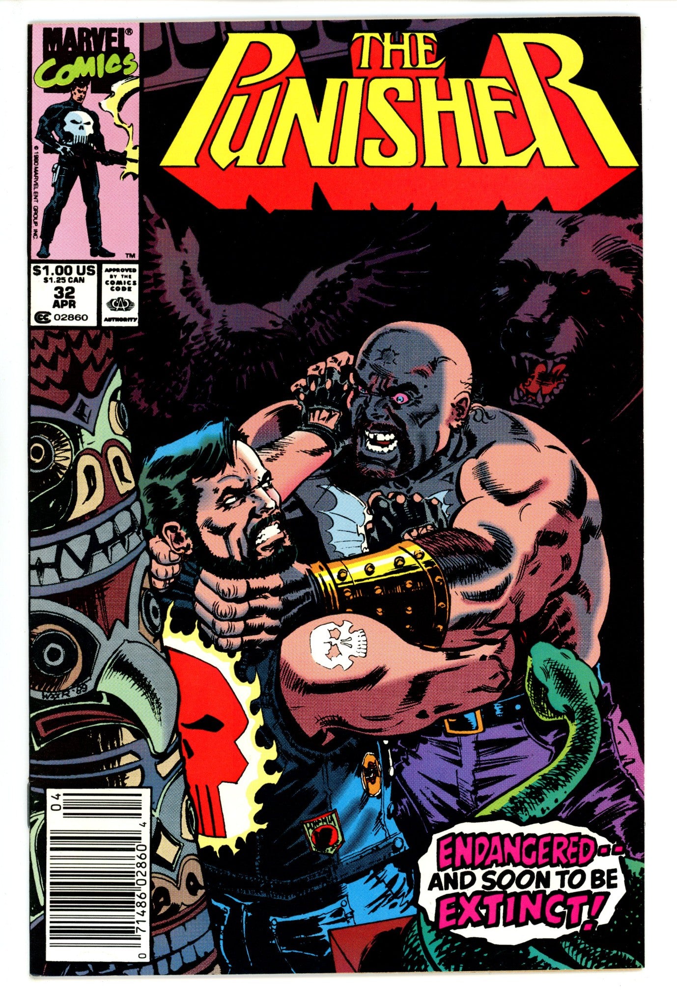 The Punisher Vol 2 32 Newsstand (1990)