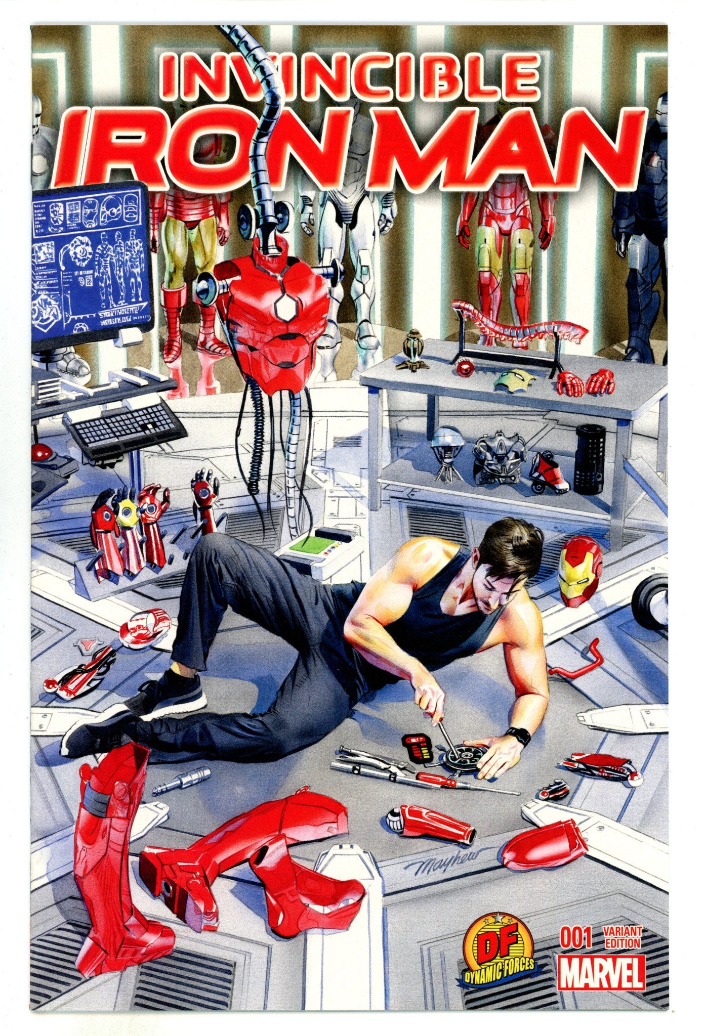 Invincible Iron Man Vol 2 1  High Grade  (2015) Mayhew Dynamic Forces  Exclusive Variant  