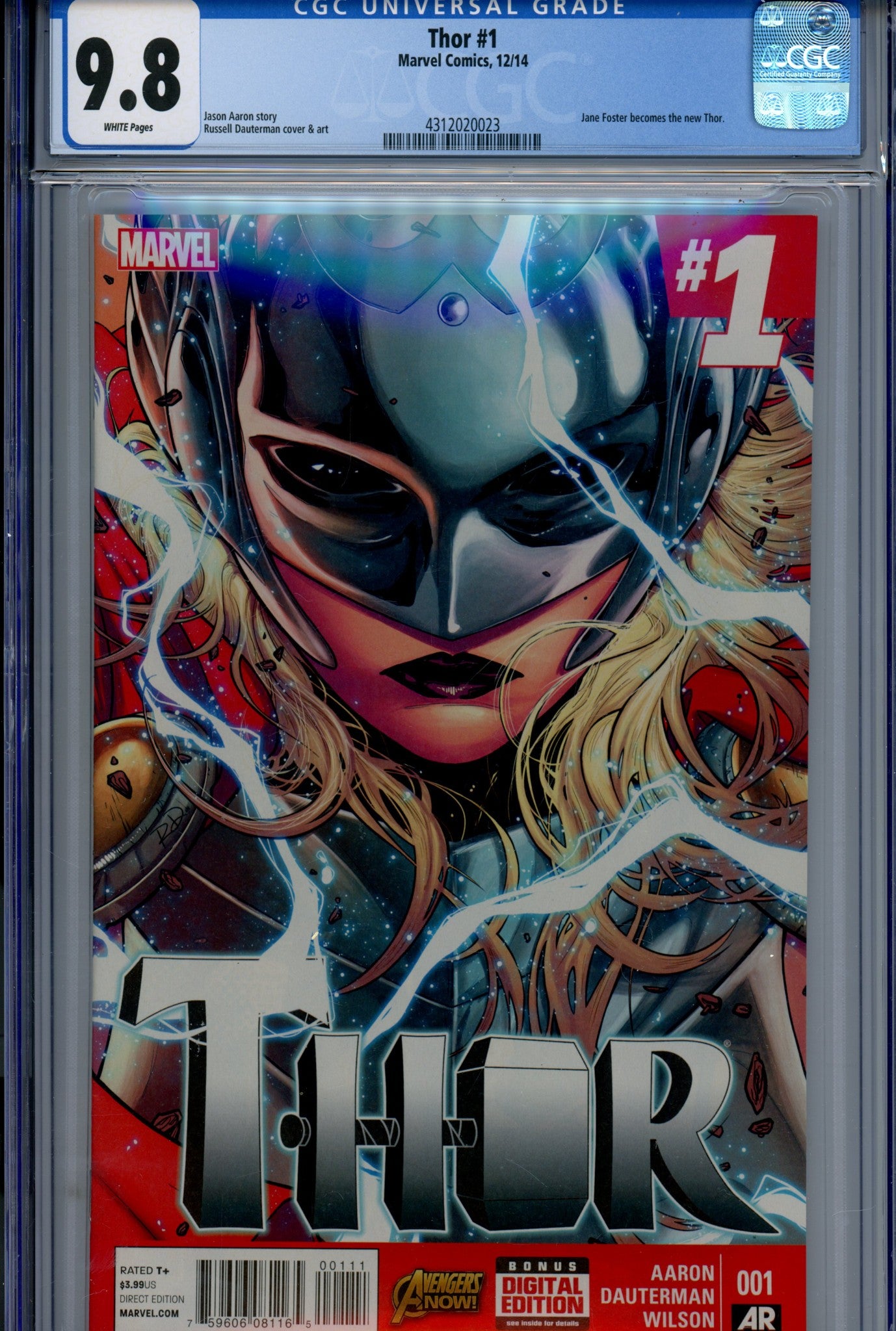 Thor Vol 4 1 CGC 9.8 (2014)