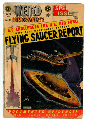 Weird Science-Fantasy 26 Missing Half Of Back Cover (1954)