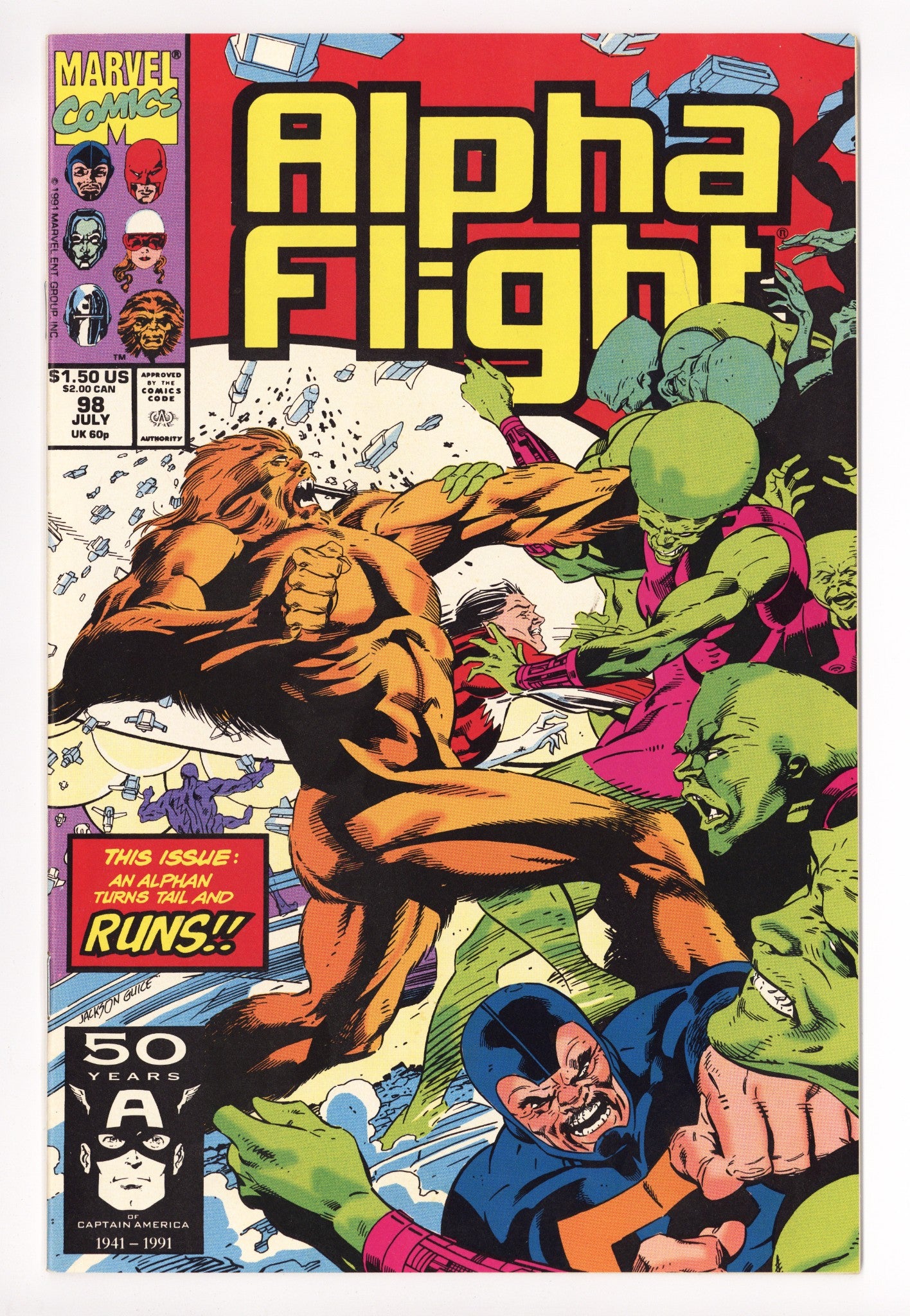 Alpha Flight Vol 1 98 Mid Grade (1991) 
