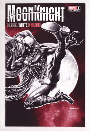 Moon Knight: Black, White & Blood 1 Mid Grade (2022) Suayan Exclusive Variant