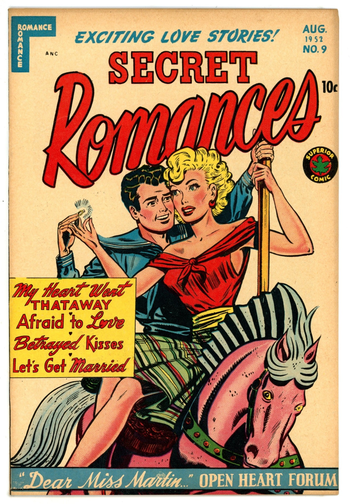 Secret Romances 9 FN- (5.5) (1952) 