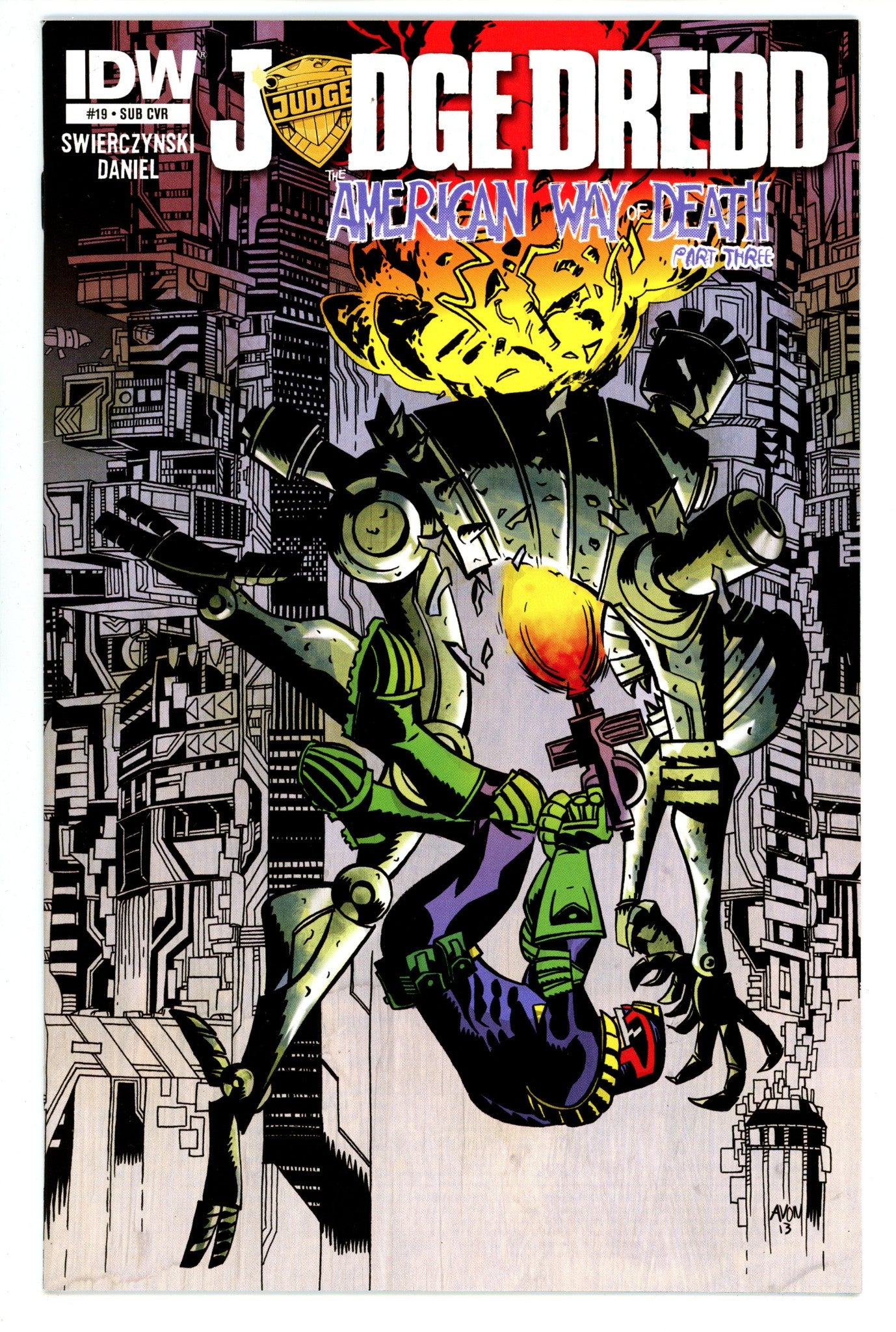 Judge Dredd Vol 4 19 High Grade (2014) Oeming Variant 