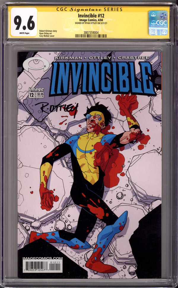 Invincible 12 CGC 9.6 (NM+) (2004) Signed x1 Cover Ryan Ottley