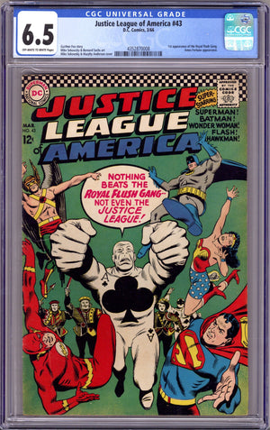 Justice League of America Vol 1 43 CGC 6.5 (FN+) (1966) 