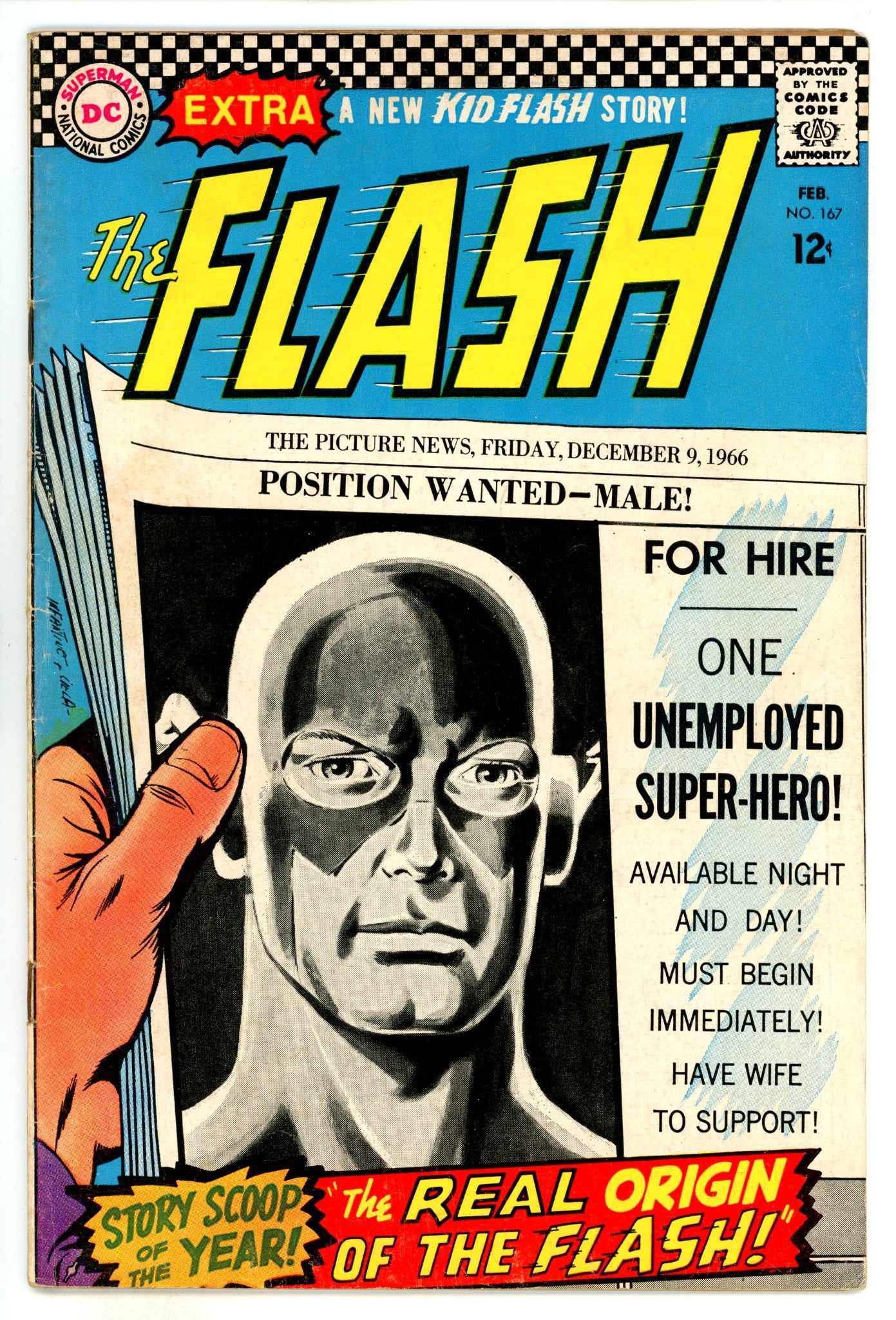 The Flash Vol 1 167 VG (4.0) (1967) 