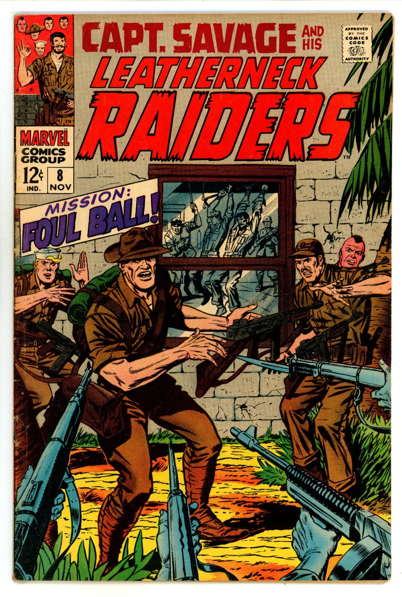 Capt. Savage and His Leatherneck Raiders 8 FN- (5.5) (1968) 