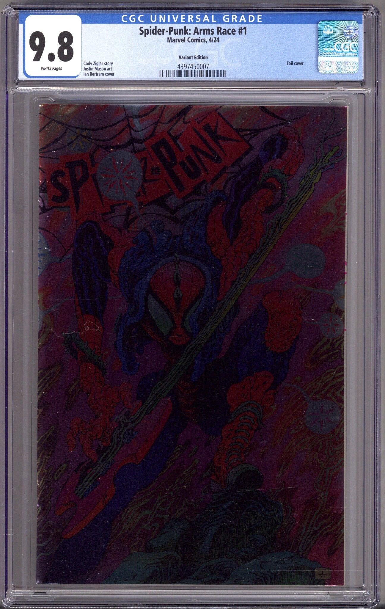 Spider-Punk: Arms Race 1 CGC 9.8 (NM/M) (2024) Bertram Foil Variant 