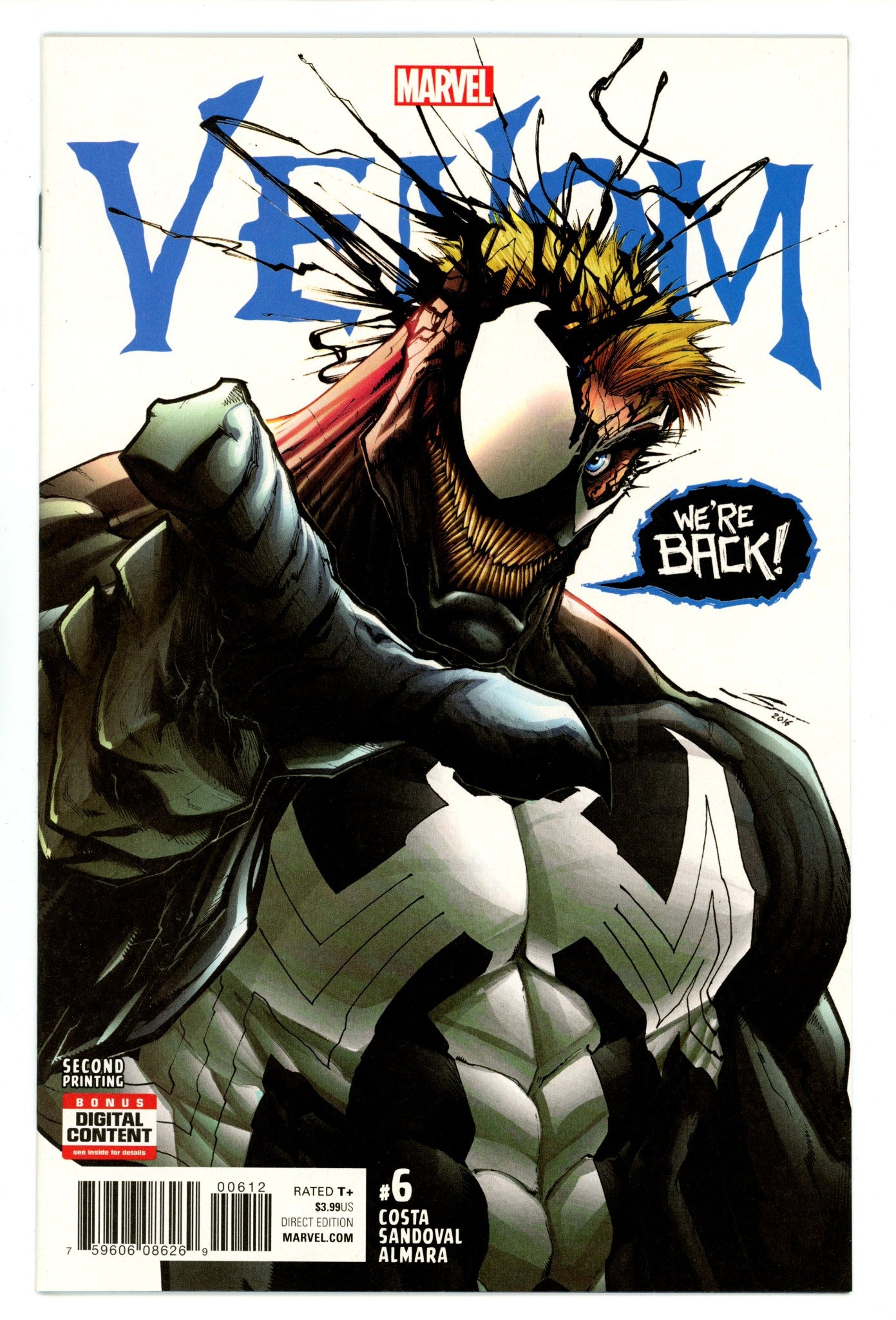 Venom Vol 3 6 NM- (9.2) (2017) 2nd Print 