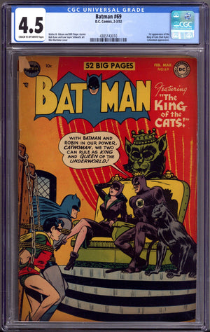 Batman Vol 1 69 CGC 4.5 (VG+) (1952)