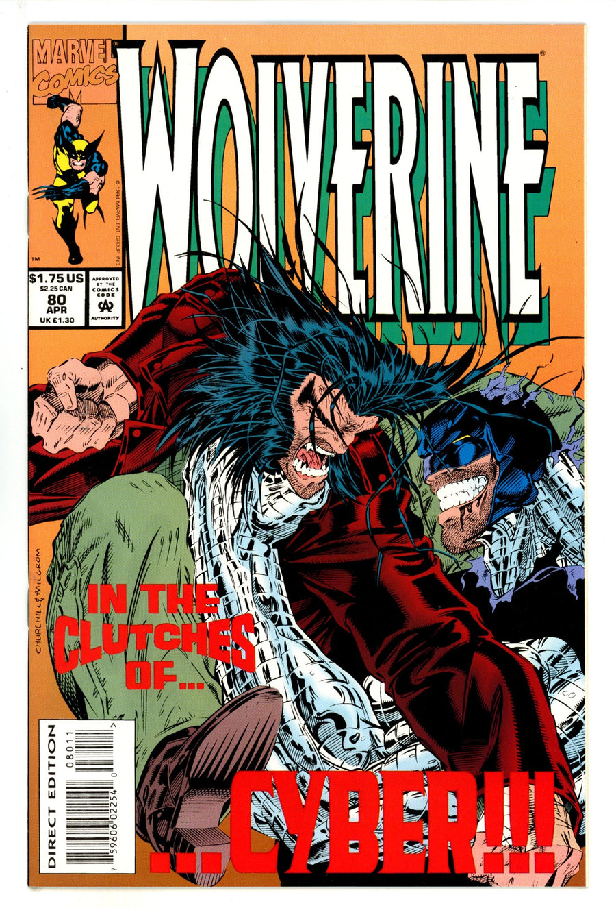 Wolverine Vol 2 80 NM (9.4) (1994) 