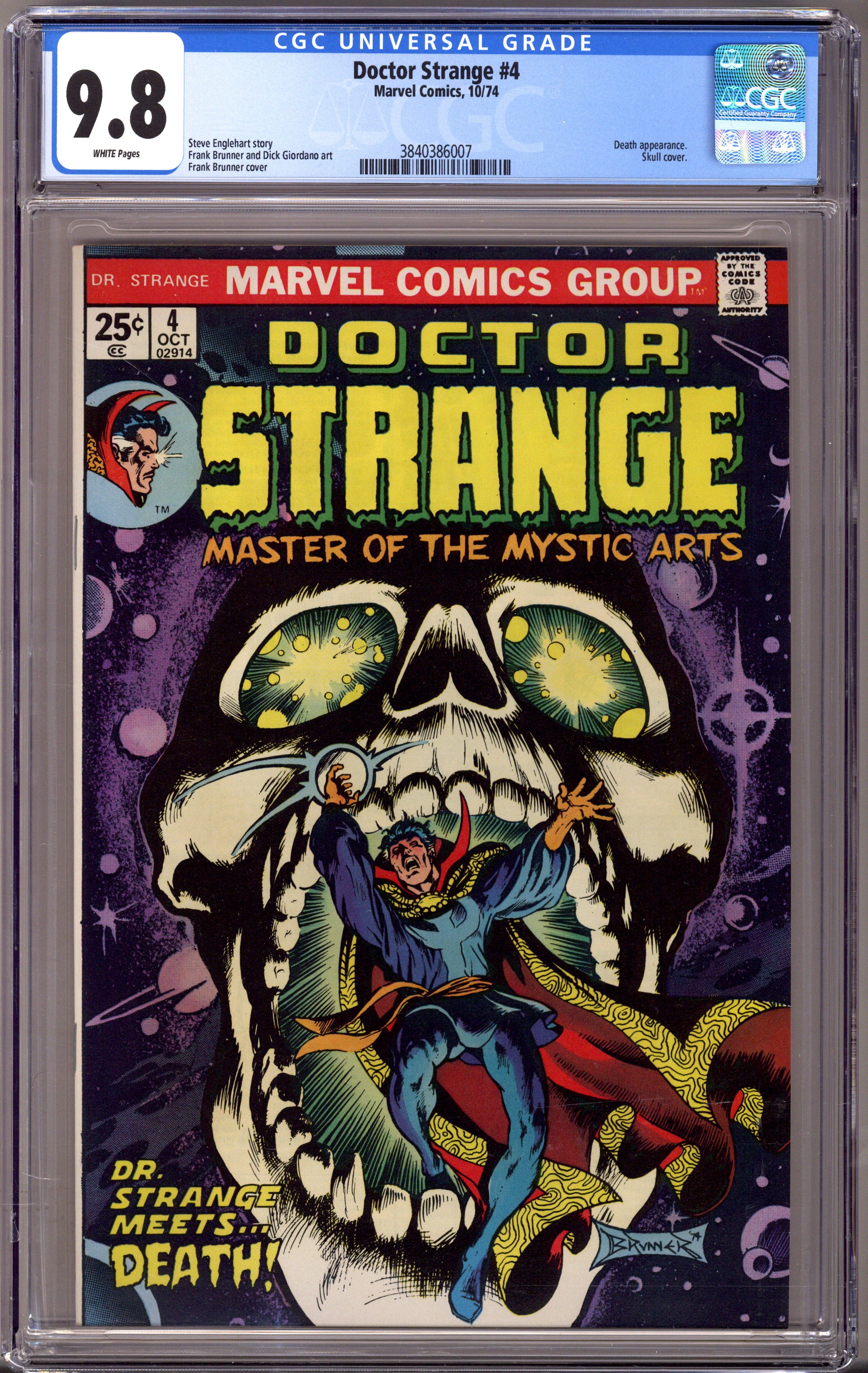 Doctor Strange Vol 2 4 CGC 9.8 (NM/M) (1974) 