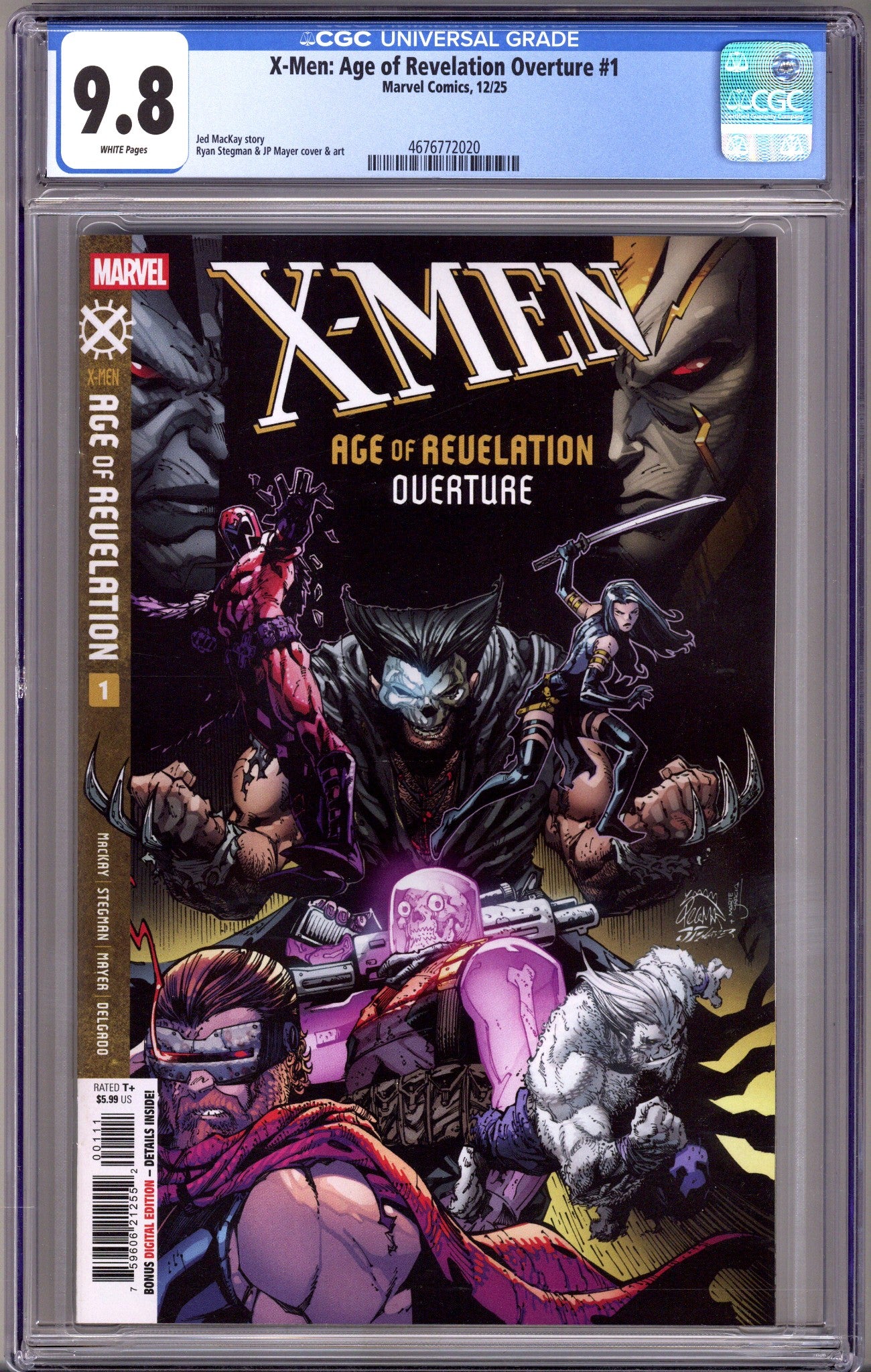 X-Men: Age of Revelation Overture   1 CGC 9.8 (NM/M)   (2025)        