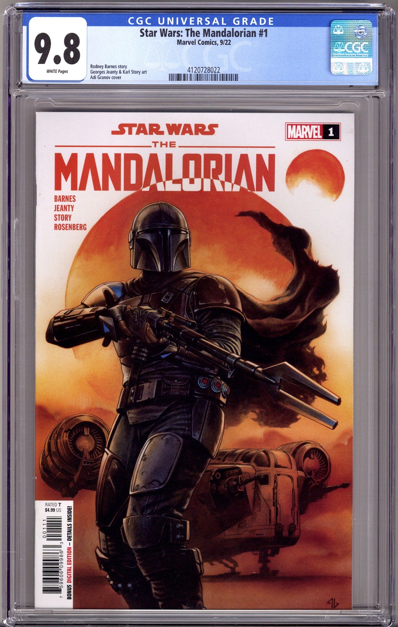 Star Wars: The Mandalorian Vol 1 1 CGC 9.8 (NM/M) (2022) 