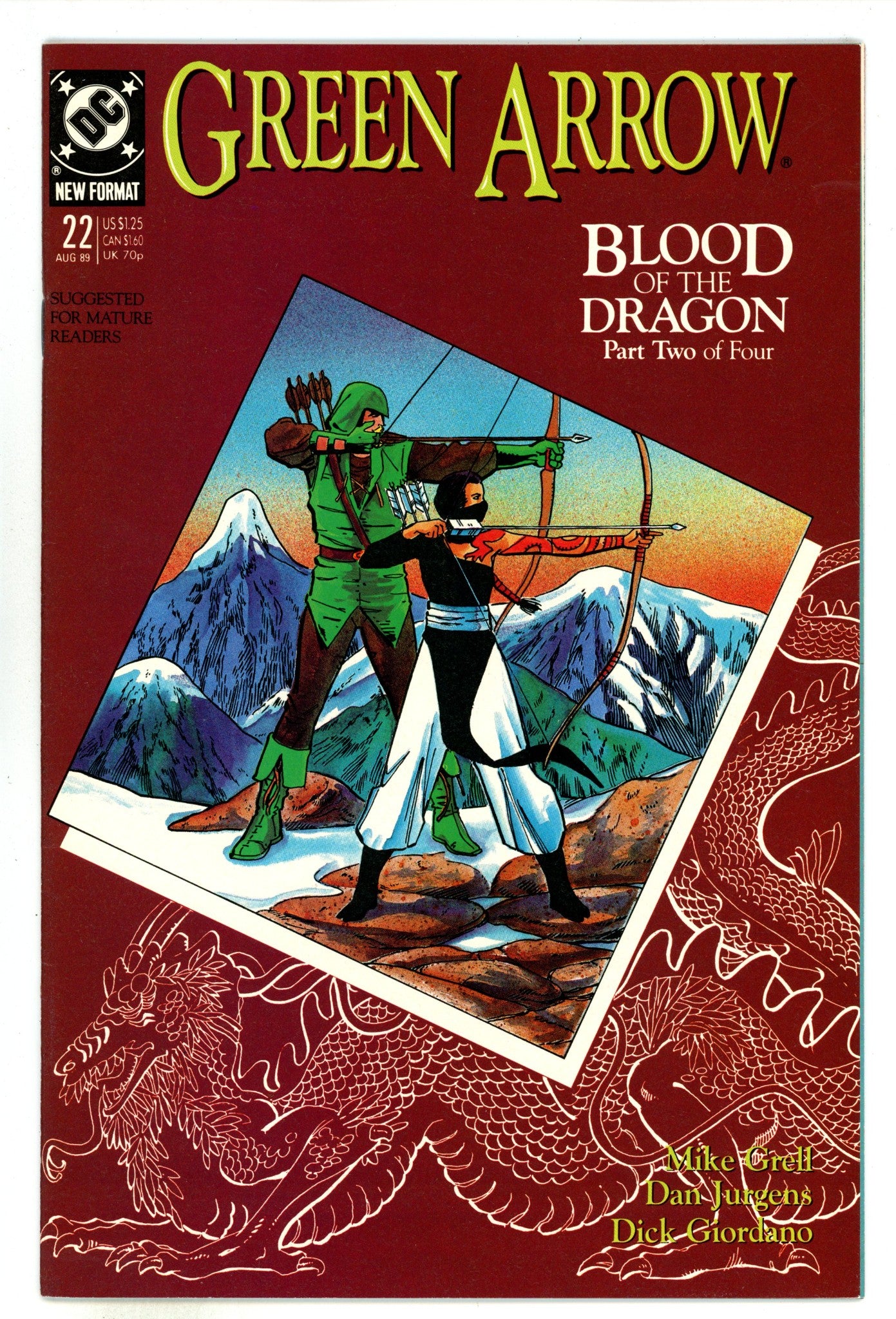Green Arrow Vol 2 22 Mid Grade (1989) 