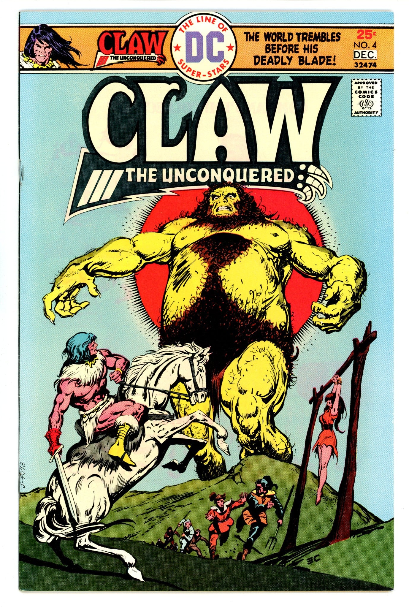 Claw the Unconquered Vol 1 4 FN/VF (7.0) (1975) 