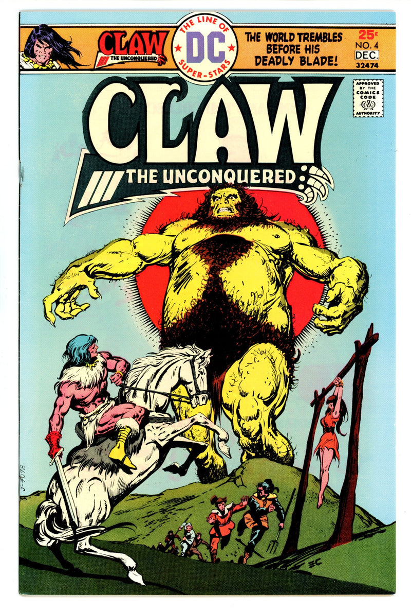 Claw the Unconquered Vol 1 4 FN/VF (7.0) (1975) 